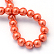 cuisson peint perles de verre nacrées brins de perles rondes(HY-Q003-4mm-38)-4