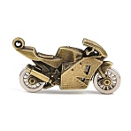 Tibetan Style Alloy Big Pendants, Motorbike Charms, Antique Bronze, 50x27x13mm, Hole: 2.5mm(AL-CBA2376-22AB)
