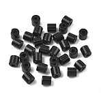 Natural Black Obsidian Beads, Column, 9~9.5x8.5~9.5mm, Hole: 3.5mm(G-I395-B02)