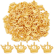 70Pcs Tibetan Style Alloy Pendants, Crown, Golden, 22x19.5x4mm, Hole: 1mm(FIND-SC0006-04)