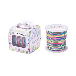 Nylon Thread, Colorful, 0.5mm, about 147.64yards/roll(135m/roll)(NWIR-JP0009-0.5-001)