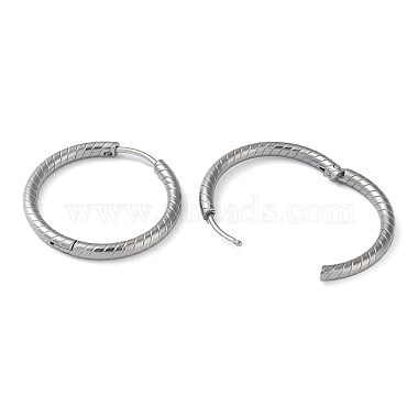 304 Stainless Steel Huggie Hoop Earrings(EJEW-H111-01G-P)-2