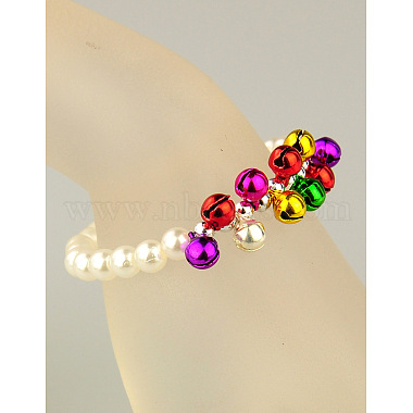 Mode imitation acrylique perles bracelets élastiques pour les enfants(X-BJEW-JB01056-01)-2
