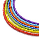 7 piezas 7 colores chakra joyería vidrio semilla collares con cuentas conjunto(NJEW-JN03803)-5
