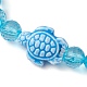 Эластичные браслеты из фарфора черепахи ручной работы(BJEW-JB10247-04)-3