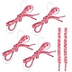 gorgecraft 3 paires 3 lacets de style ployster de couleur dégradée(FIND-GF0004-67)-1