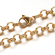 304 Stainless Steel Cable Chain Bracelets(BJEW-I202-02A)-2