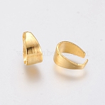 Alloy Snap on Bails, Golden, 7x3.5x5mm, Inner Diameter: 4x6mm, about 50pcs/Bag(PALLOY-CJC0001-66A-G)