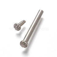 (Clearance Sale)Iron Fan Shaft, Platinum, 30x3~4.5mm, 8x2~4.5mm(IFIN-WH0051-29P)