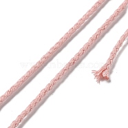 20M Polyester Braided Cord for Jewelry Making, Round, Pink, 2mm, about 21.87 Yards(20m)/Roll(OCOR-G015-04A-24)