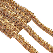 Polyester Braided Ribbons, DIY Crafts, for Curtain, Clothing, Sofa Decoration, Goldenrod, 7/8 inch(23mm), about 13.12 Yards(12m)/Card(OCOR-WH0070-17A)