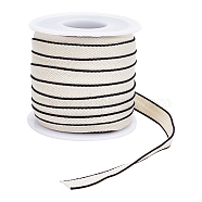 20 Yards Polyester Ribbon, for Garment Accessories, with 1Pc Plastic Empty Spool, Wheat, Ribbon: 3/8 inch(10mm)(OCOR-BC0005-20A)