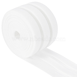 BENECREAT Flat Elastic Rubber Cord/Band, Webbing Garment Sewing Accessories, White, 50mm(OCOR-BC0001-32A)