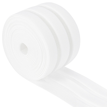 BENECREAT Flat Elastic Rubber Cord/Band, Webbing Garment Sewing Accessories, White, 50mm