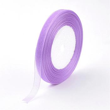 Sheer Organza Ribbon, DIY Material for Ribbon, Lilac, 1/2 inch(12mm), 500yards(457.2m)