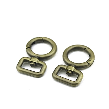 Alloy Swivel Clasps, for Bag Straps Replacement Accessories, Antique Bronze, 40mm