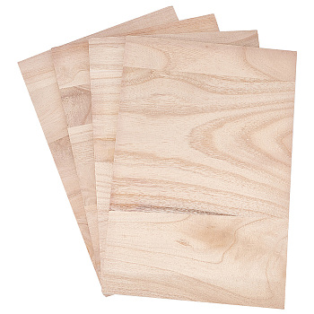 Rectangle Wood Breaking Boards, for Karate Show Training, PapayaWhip, 30x20x1.05cm