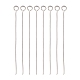 Stainless Steel Eye Pin Jewelry Findings(X-STAS-E013-0.6x40mm)-1