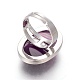 Adjustable Natural & Synthetic Gemstone Finger Rings(RJEW-O033-B-1)-4