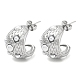 304 de acero inoxidable aretes(EJEW-M233-02P)-1