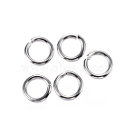 Tarnish Resistant 304 Stainless Steel Open Jump Rings, Round, Stainless Steel Color, 6x1mm, 18 Gauge, Inner Diameter: 4mm(A-STAS-D448-098P-6mm)