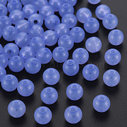 Imitation Jelly Acrylic Beads, Round, Medium Slate Blue, 8x7.5mm, Hole: 1.8mm, about 1745pcs/500g(MACR-S373-66-EA01)