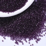 MIYUKI Delica Beads, Cylinder, Japanese Seed Beads, 11/0, (DB1312) Dyed Transparent Wine, 1.3x1.6mm, Hole: 0.8mm, about 10000pcs/bag, 50g/bag(SEED-X0054-DB1312)