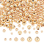 3 Styles Brass Round Spacer Beads, Real 18K Gold Plated, 2~4mm, Hole: 1~1.5mm(KK-AR0003-68)