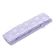 Elastic Lace Trim, Lace Ribbon For Sewing Decoration, Medium Purple, 55mm(OCOR-WH0024-B20)