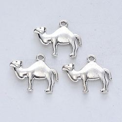 Tibetan Style Alloy Pendants, Cadmium Free & Lead Free, Camel Shape, Antique Silver, 19x22.5x3mm, Hole: 1.8mm, about 227pcs/500g(TIBE-R316-112AS-RS)