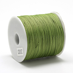 Polyester Cords, Olive Drab, 0.8mm, about 131.23~142.16 yards(120~130m)/roll(OCOR-Q037-13)