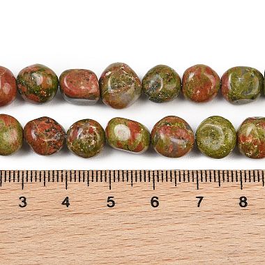 Natural Unakite Beads Strands(GG-CBA787B-A10)-4