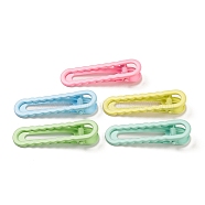 Spray Painted Iron Alligator Hair Clips for Girls, Mixed Color, 59.5x18x12mm(PHAR-P007-05)