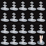 Transparent Plastic Doll Standing Bracket, Doll Display Stand, White, 5.25x7.9x7.4cm(AJEW-WH0312-71)