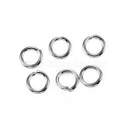 304 Stainless Steel Jump Rings, Open Jump Rings, Stainless Steel Color, 4x0.7mm, 21 Gauge, Inner Diameter: 2.6mm(STAS-D448-096P-4mm)
