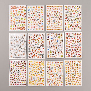 Mixed Color Paper Nail Art Stickers