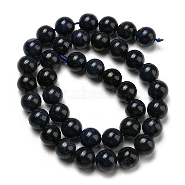 Grade AA Natural Dumortierite Quartz Beads Strands(G-R494-A14-04)-2