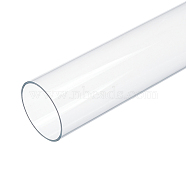 Round Transparent Acrylic Tube, for Crafts, Clear, 305x55mm, Inner Diameter: 51mm(AJEW-WH0324-76D)