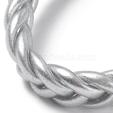 bracelets extensibles tressés avec cordon en plastique étincelant(BJEW-R313-04E)-2