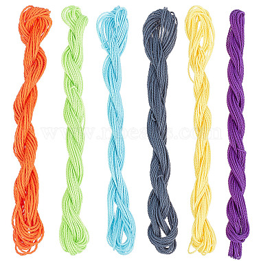 1mm Mixed Color Waxed Polyester Cord Thread & Cord