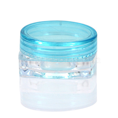 Cyan Plastic Cream Jar