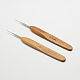 Bamboo Handle Iron Crochet Hook Needles(TOOL-R034-0.75mm)-1
