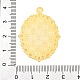 Tibetan Style Oval Alloy Pendant Cabochon Settings(TIBEP-Q054-44G-RS)-3