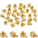 30Pcs Brass Crimp Beads, Long-Lasting Plated, Column, Real 18K Gold Plated, 4.5x3.5x2.5mm, Hole: 0.9mm(KK-BBC0024-23G)