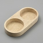 Wood Serving Trays, Oval, Wheat, 140x70.5x19.5mm(AJEW-WH20006-02)