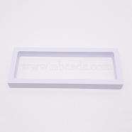 Picture Display Stands, with TPU Film, Square, White, 23.1x9x2cm(ODIS-WH0007-05B)