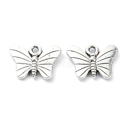 Tibetan Style Alloy Pendant, Lead Free & Cadmium Free, Butterfly, 10.5x15x2.5mm, Hole: 1.5mm, 1177pcs/1000g(TIBE-H142-18AS-01)