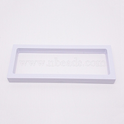 Picture Display Stands, with TPU Film, Square, White, 23.1x9x2cm(ODIS-WH0007-05B)