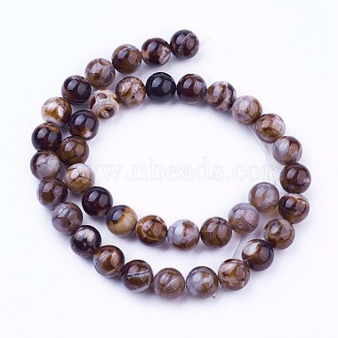 Natural Agate Bead Strands(G-P289-02D-8mm)-2