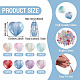 80St&uuml;ck 8 Farben handgefertigte Lampwork-Perlen(LAMP-TA0002-53)-4